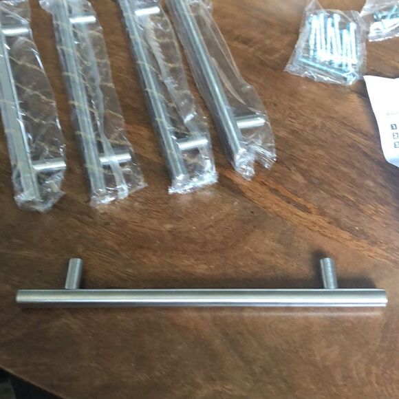 Ravinte Round Cabinet Handles 5 Pack 6-3/10 inch spacing w/screws NWOT - Picture 4 of 5